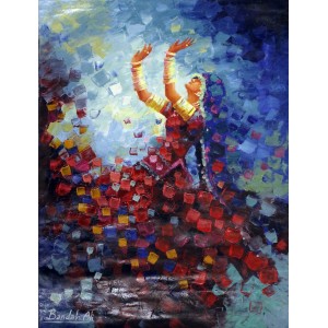Bandah Ali, 24 x 18 Inch, Acrylic on Canvas, Figurative-Painting, AC-BNA-104